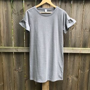 Ruffle Sleeve T-Shirt Dress